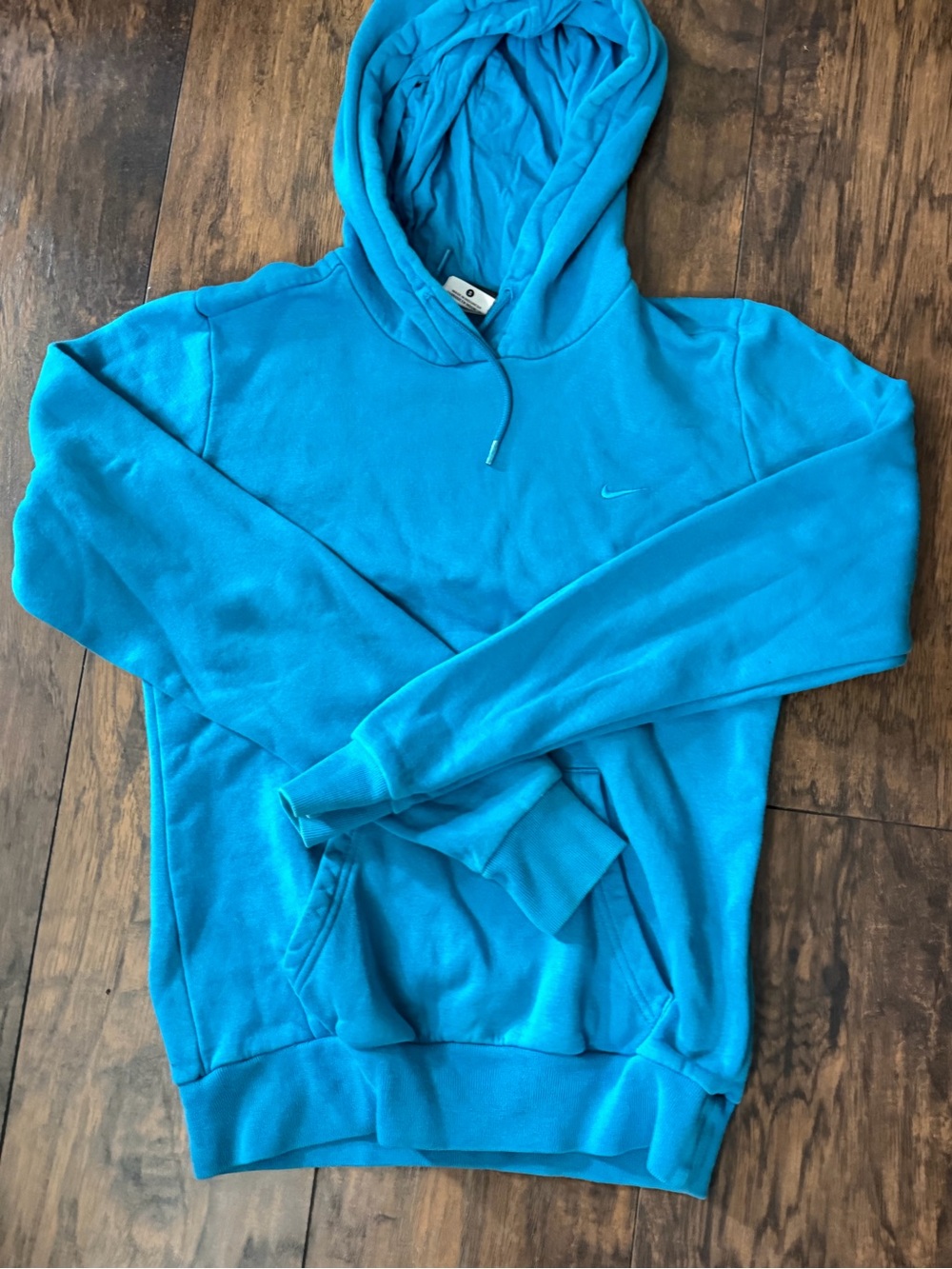 Nike Men's Bright Teal Blue Pullover Hoodie